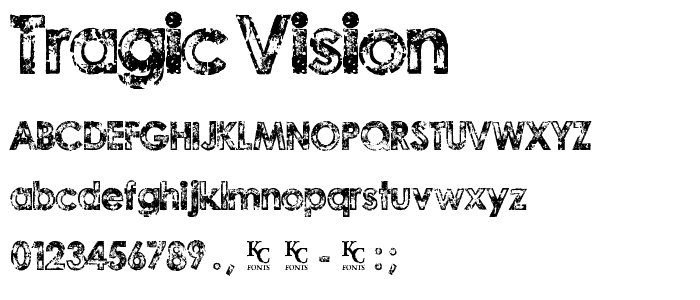 Tragic Vision font